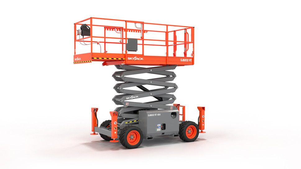 Skyjack Rough Terrain Scissor Lift (107" Length) SJ6826 RT