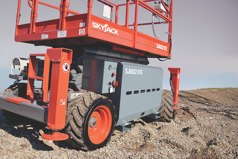 Skyjack Rough Terrain Scissor Lift (107" Length) SJ6832 RT