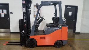 Used 4000 lb Toyota Core IC Cushion Forklift 8FGCSU20