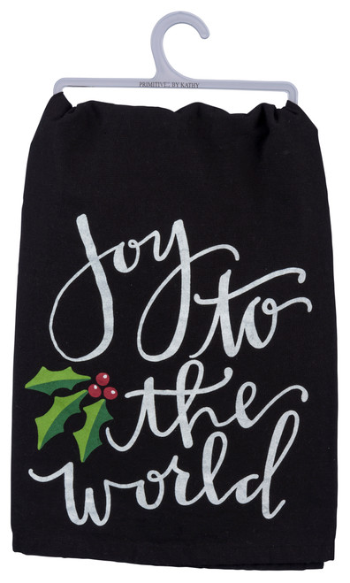 Primitives by Kathy Kitchen Towel - Joy To The World Primitives by Kathy Kitchen Towel - Joy To The World