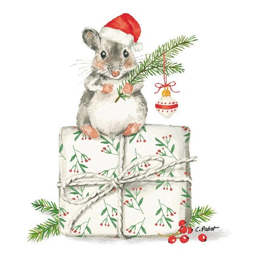 Paperproduct Designs Christmas Mouse Paper Lunch Napkins Paperproduct Designs Christmas Mouse Paper Lunch Napkins