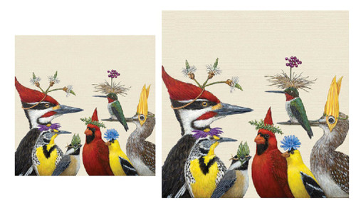 2 Pc Forest Festivities Woody's Annual Party Napkins, Beverage And Luncheon