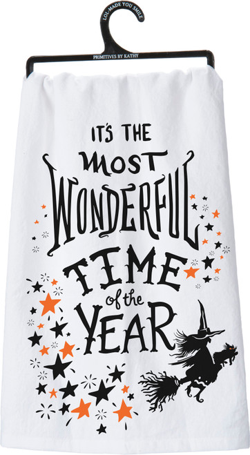 Primitives by Kathy Halloween Kitchen Towel, Most Wonderful Time Of The Year