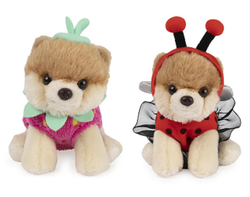 Gund Itty Bitty Boo 5" Plush Bundle of 2, Ladybug And Strawberry