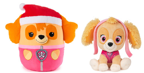 Paw Patrol Plush Bundle of 2, 6" Skye and 12: Winter Skye Squish Official
