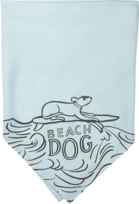 New Primitives by Kathy Pet Accessory Beach Dog Blue Bandana, Small