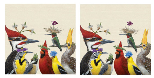 New Paperproducts Design Woody's Annual Party Beverage 40 Ct Napkin Bundle