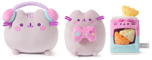 GUND Pusheen Gamer 3 Pc Bundle, Headphones, Chips and Controller