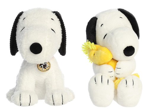 Aurora Peanuts Plush Bundle, Big Hugs Woodstock and 75th Anniversary Snoopy