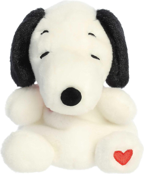 Aurora Timeless Peanuts Palm Pals Snoopy Hearts Stuffed Animal - White 5 Inches Aurora Timeless Peanuts Palm Pals Snoopy Hearts Stuffed Animal - White 5 Inches