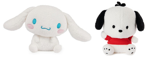 GUND Licensed Sanrio Friends 2 Piece 6" Plush Bundle, Cinnamoroll and Pochacco