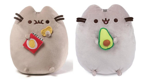 Gund Snack 9.5" Pusheen Plush Bundle, Chips and Avocado