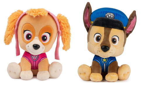 Paw Patrol Plush Bundle of 2, 9 inch Chase and Skye