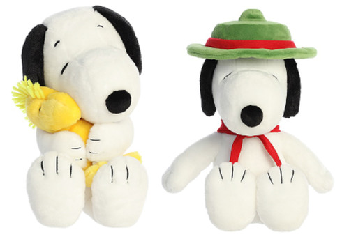 Aurora Peanuts Plush Bundle, Big Hugs Woodstock and Beagle Scout Snoopy