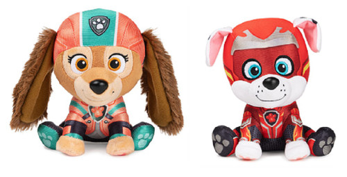 Gund Paw Patrol The Mighty Movie Plush Bundle of 2, 6 Inch Liberty and Marshall