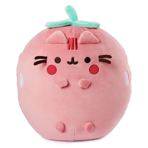 GUND Pusheen Strawberry Scented Squisheen Plush, Pink, 11”