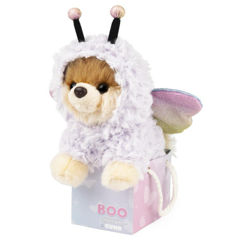 GUND The World�s Cutest Dog Boo Itty Bitty Boo #63 Butterfly Plush Stuffed Animal Dog, 5�