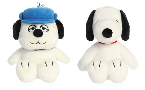 New Aurora Peanuts 2 Piece Floppy Legs Plush Bundle, 8" Olaf and 8" Snoopy