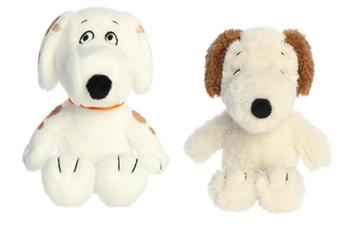 New Aurora Peanuts 2 Piece Floppy Legs Plush Bundle, 8" Andy and 9" Marbles