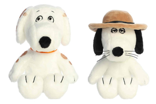 New Aurora Snoopy's Brothers Floppy Legs Plush Bundle, 8" Spike and 9" Marbles