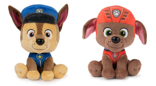 Paw Patrol Plush Bundle of 2, 6 inch Chase and Zuma Officially Licensed