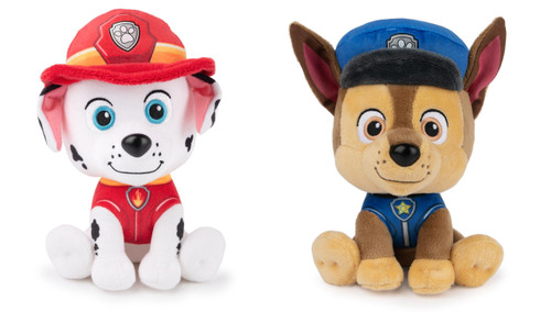 Paw Patrol Plush Bundle of 2, 6 inch Marshall and Chase