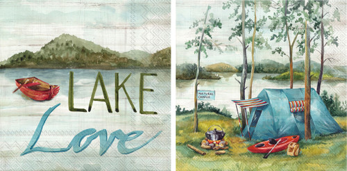 Boston International Lake themed Napkins Bundle, Tim and Jente