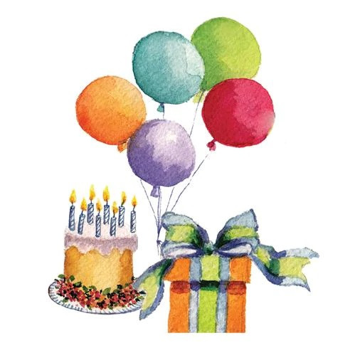 New Package of Birthday Bash 3-Ply Disposable Paper Beverage Napkins 20-Count