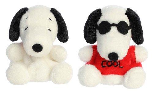 Aurora 5" Peanuts Palm Pal Plush Bundle, Snoopy and Joe Cool