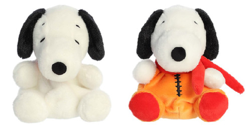 Aurora Peanuts 5" Palm Pal Plush Bundle of 2, Snoopy and Astronaut Snoopy