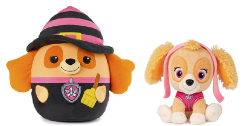 Gund Paw Patrol Plush Bundle of 2, 6" 12" Witch Skye Squish Officially Licensed