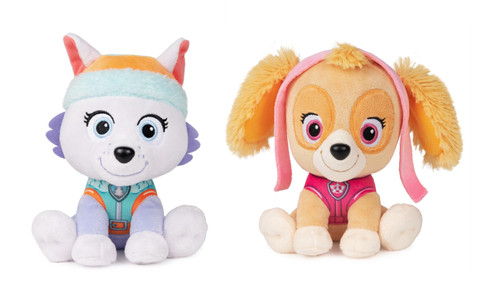 Gund Paw Patrol Plush Bundle of 2, 6 inch Everest and Skye Officially Licensed