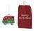 Vintage Camper Glass Ornament And Merry Christmas Red Kitchen Towel