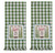New Set of 2 Not All Who Wander Are Lost Green Check Camping Kitchen Tea Towels