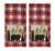 New Set of Two Camping Lodge Black Forest Bear Red Plaid Terry Kitchen Towels