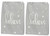 New Set of 2 Gray & Ivory Holiday Flour Sack Kitchen Dish Towels, Believe
