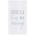 New C&F Embroidered Flour Sack Kitchen Towel, Coffee Is A Hug In A Mug