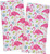 Pretty Pink Flamingo Kitchen Towels Set of 2