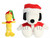 Aurora Peanuts Holiday Plush Bundle, 8" Elf Woodstock and 12" Santa Snoopy