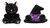 Palm Pals Halloween Plush 2 Pc Bundle, Twilight Black Cat and Rowena Witch Hat
