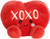 Aurora Adorable Palm Pals XOXO Candy Heart Stuffed Animal - Red 5 Inches