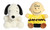 Aurora Peanuts Palm Pal Plush 5 inch Bundle, Snoopy and Charlie Brown