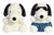 2 Piece Aurora Peanuts Palm Pal Plush Bundle, Snoopy and Surfer Snoopy, 5"