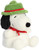 Aurora Peanuts Snoopy 5" Palm Pal Plush Bundle, Train Engineer and Beagle Scout
