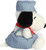 Aurora Peanuts Palm Pal Snoopy Plush 2 Pc Bundle, Train Engineer and Surfer 5"