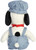 Aurora Peanuts Beagle Snoopy Plush 2 Piece Bundle, 12.5" and 14" Train Engineer