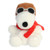 3 Piece Peanuts Palm Pals Snoopy Bundle, Flying Ace, Kissing Bandit, Joe Cool