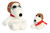 Aurora 2 Pc Peanuts Beagle Flying Ace Snoopy Bundle, 5" Palm Pal and 12" Plush