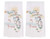 Set of 2 New Kay Dee Designs State of Florida Embroidered Flour Sack Towels