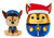 Paw Patrol Plush Bundle of 2, 6 inch Chase and 12 inch Winter Santa Chase Squish